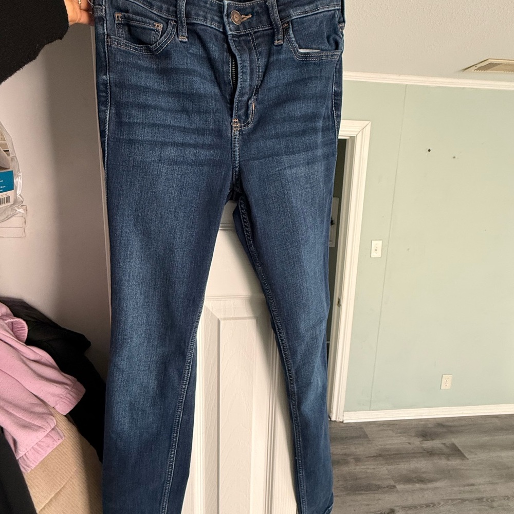 Hollister Dark Blue Skinny Stretch Jeans